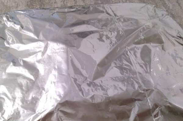 Накрываем фольгой